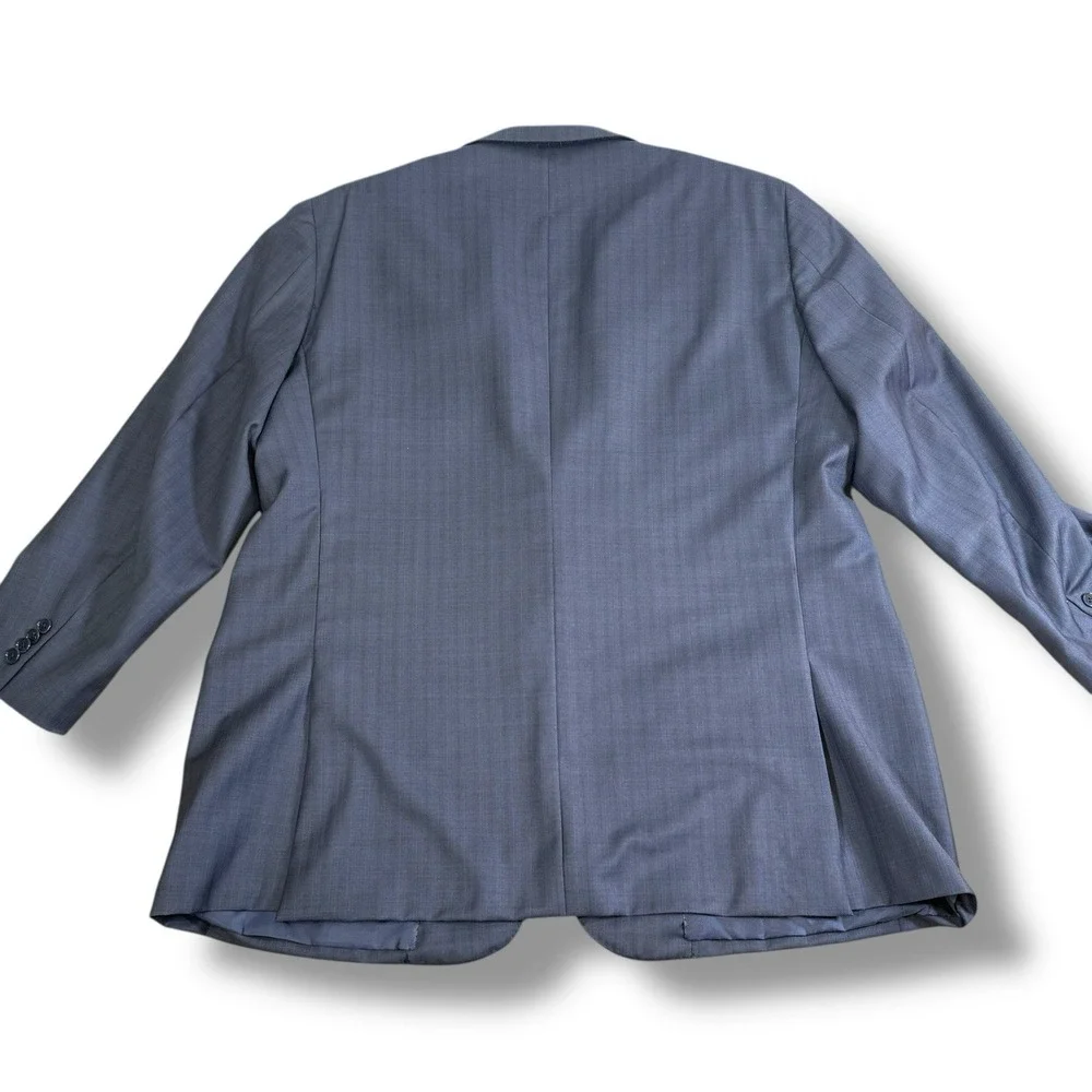 Ermenegildo Zegna Trofeo Mila Fit Blazer 60R 40R Navy Wool‎ Switzerland Luxury